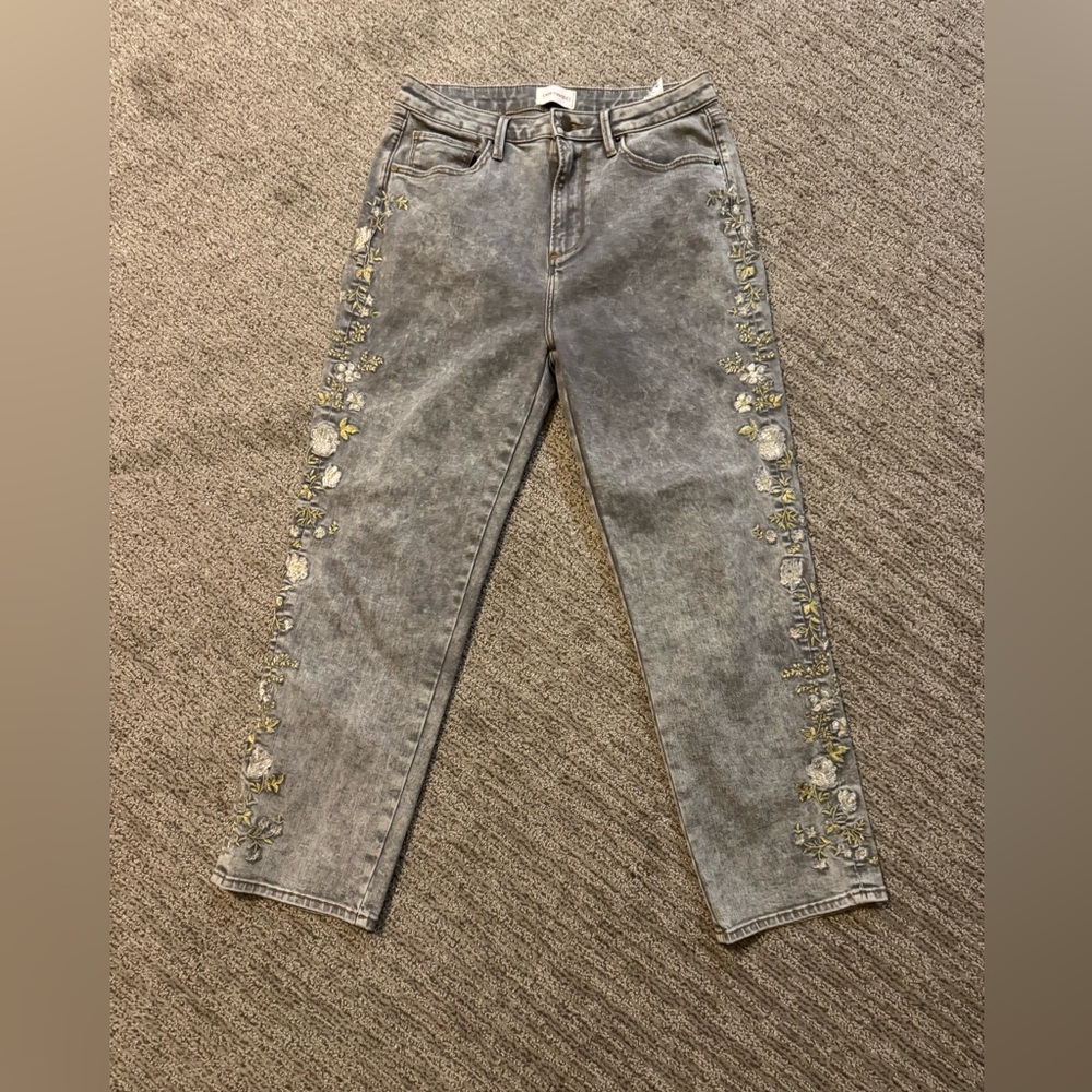 Driftwood Embroidered Gray Women Jeans 28
